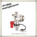 brass ball valve with air vent Ni plated